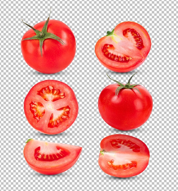 Pomidor izolowany na warstwie alfa