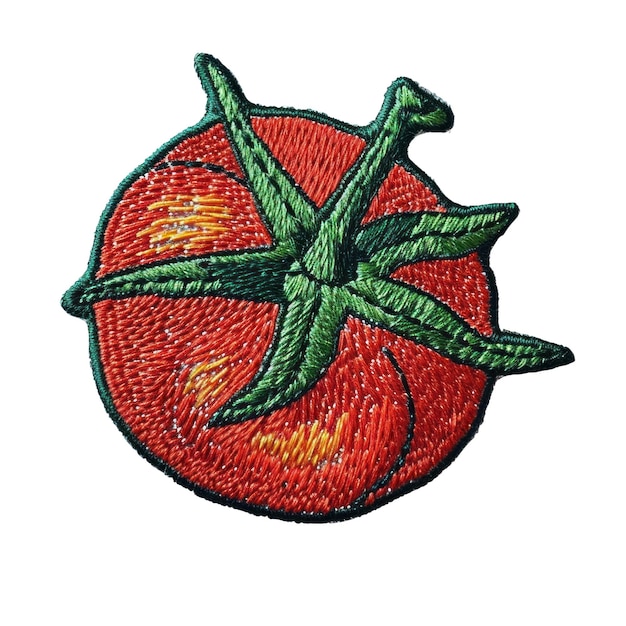 PSD pomidor z zielonym liściem jest oznaczony jako pomidor