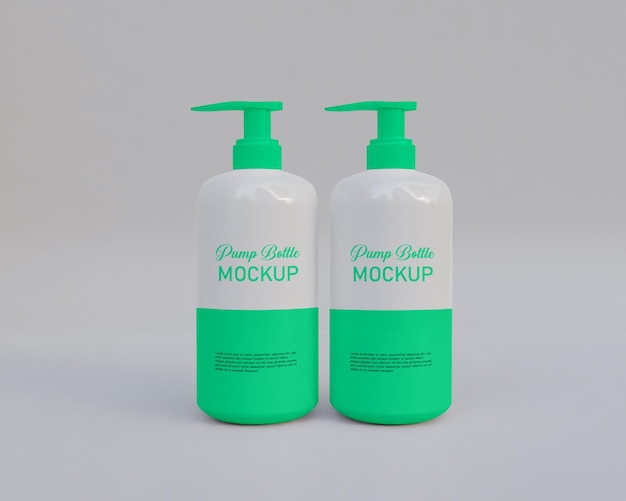 PSD pompfles mockup 3d