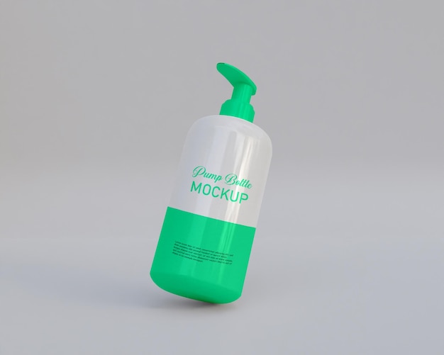 PSD pompfles mockup 3d