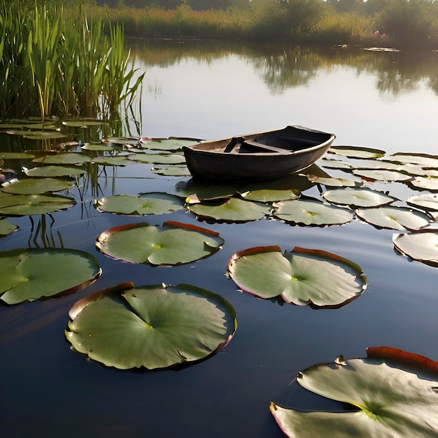 Pond of water lilies