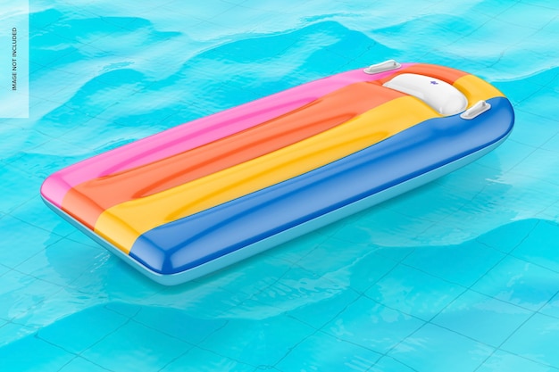 Mockup galleggiante per piscina