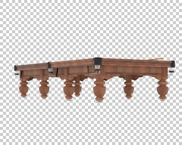 Pool table isolated on background 3d rendering illustration