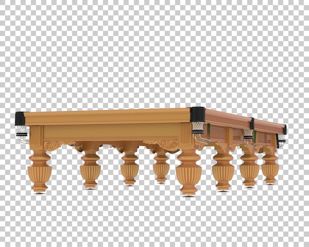 Pool table isolated on background 3d rendering illustration