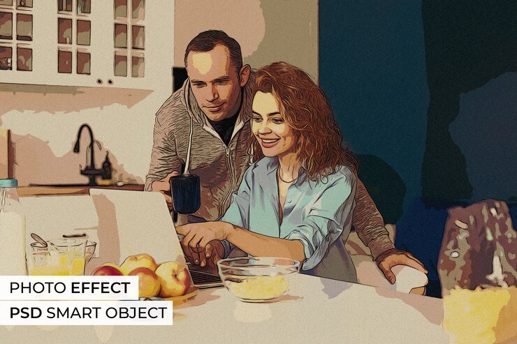 PSD pop art photo effect