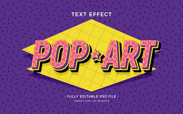 Pop art tekst effect