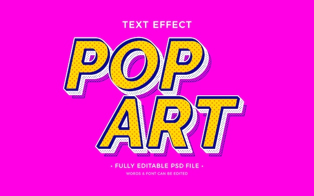 PSD pop-art teksteffect