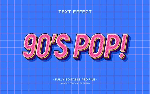 PSD pop art text effect