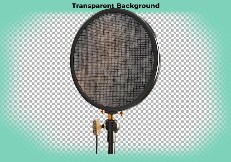 PSD pop filter isolated on transparent background