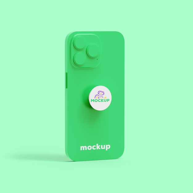 Pop socket design for holding smartphone