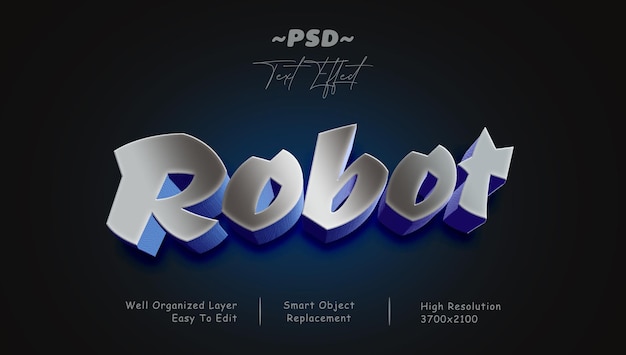 PSD pop up style editable 3d text effect