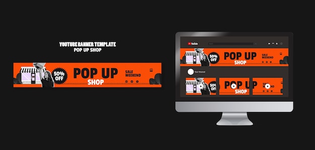 PSD pop-up winkel sjabloonontwerp