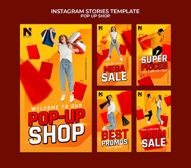 Pop-upshop Instagram-verhalen