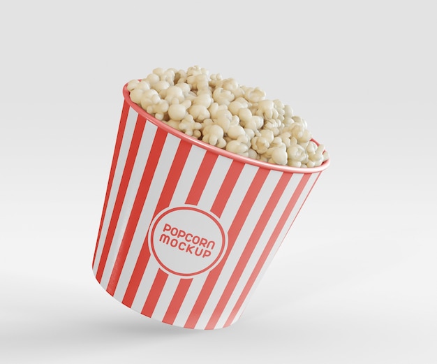 Scatola di popcorn mockup