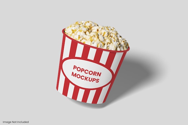 PSD mockup del secchio di popcorn