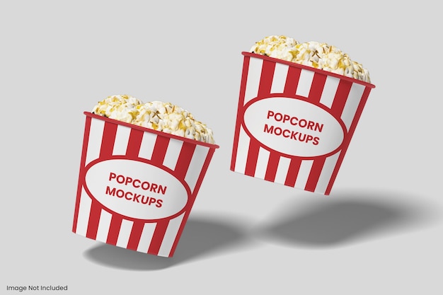 Mockup del secchio di popcorn