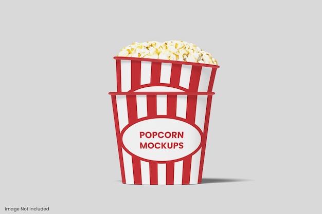 PSD mockup del secchio di popcorn