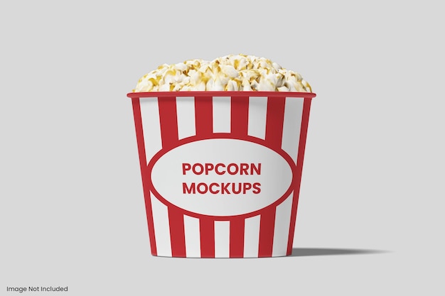 PSD mockup del secchio di popcorn