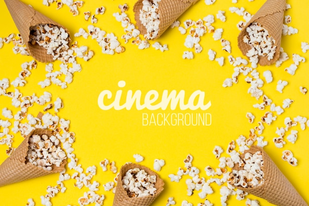 Popcorn for cinema frame