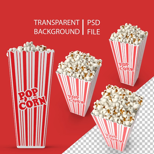 Popcorn cup long PNG