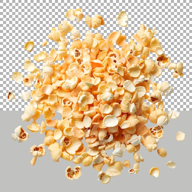PSD popcorn on transparent background ai generated