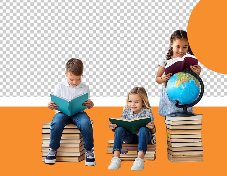 PSD poprawa umiejętności czytania i pisania png ilustracja