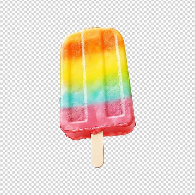 PSD popsicle ice cream isolated on transparent background png