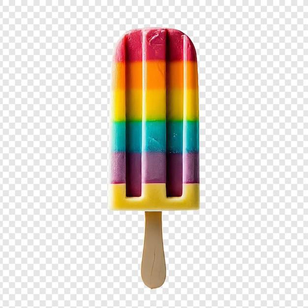 PSD popsicle ijs png geïsoleerd op transparante achtergrond