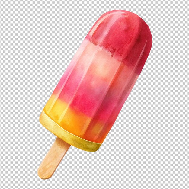 PSD popsicle on transparent background