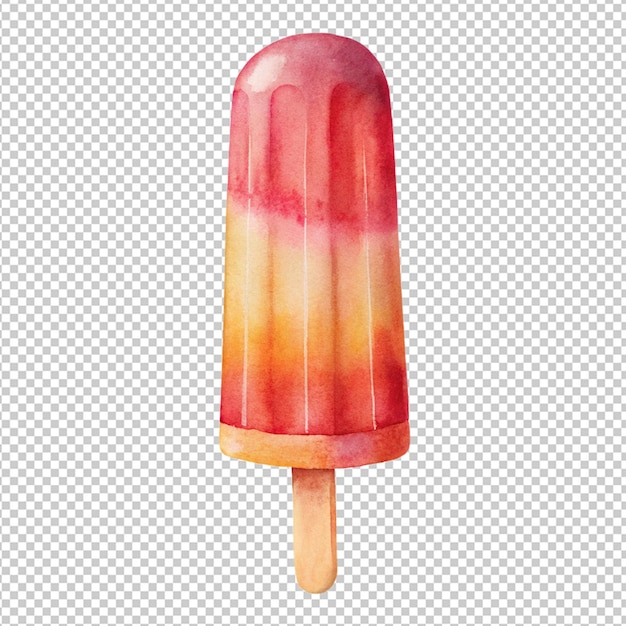 PSD popsicle on transparent background