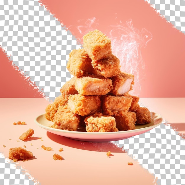 Pork fry isolated on transparent background