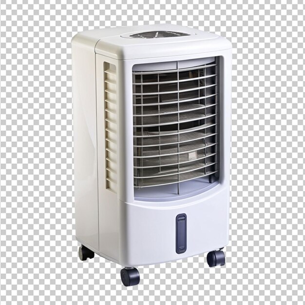 Portable air cooler on transparent background