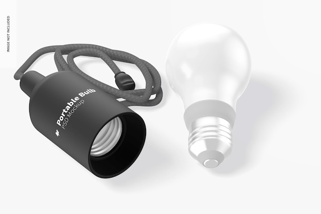 Portable Bulb Mockup