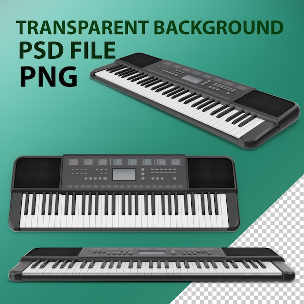 PSD portable keyboard music instrument png