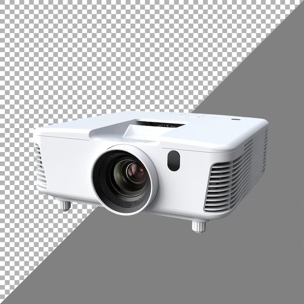 PSD portable projector against transparent background ai generated