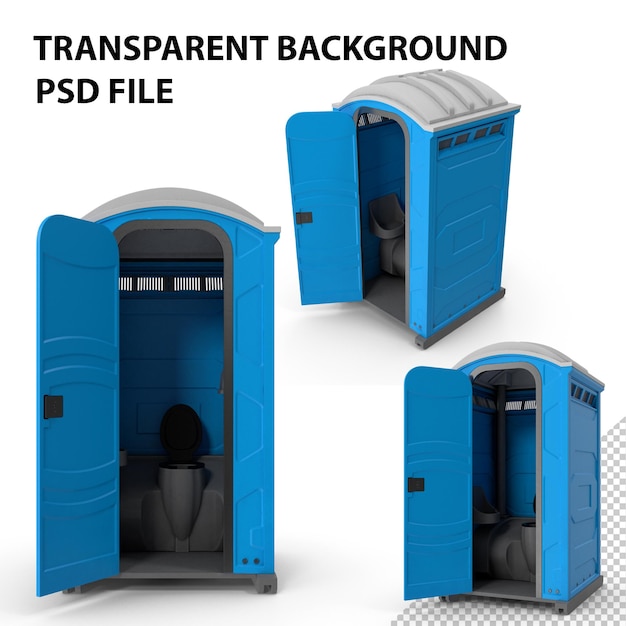 Portable restroom open png