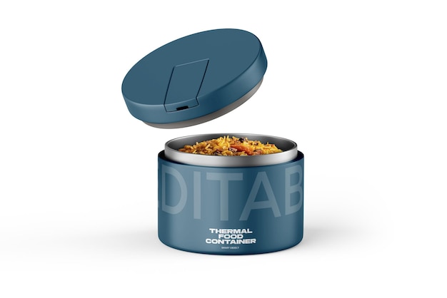 食品用ポータブル熱コンテナのモックアップ