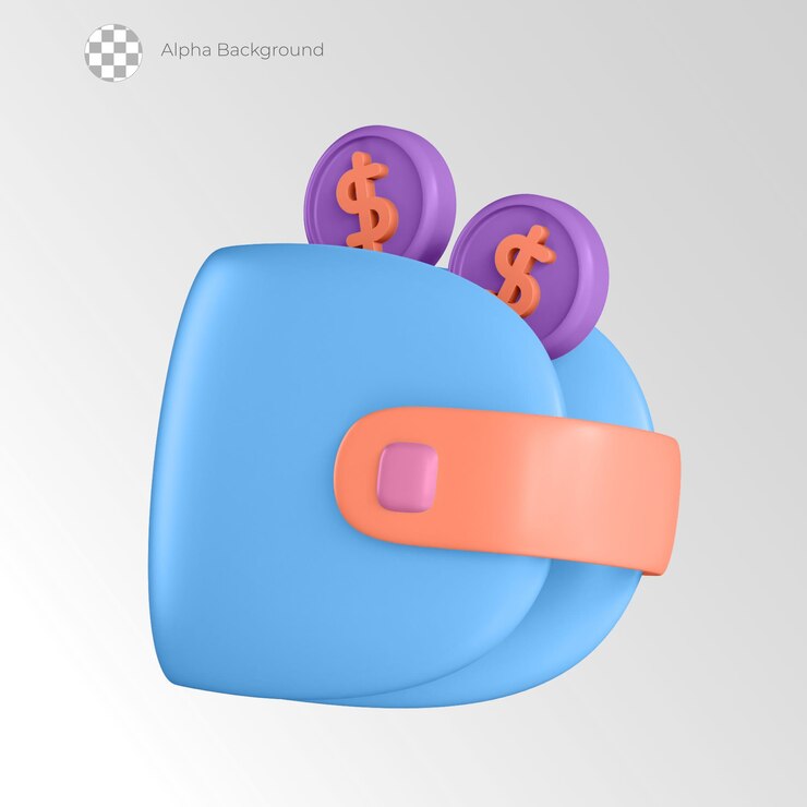 PSD portfel 3d biznes i finanse