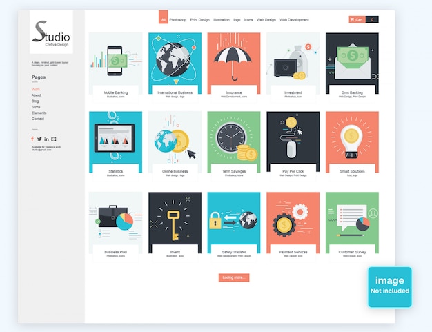 Portfolio & Agency PSD Template