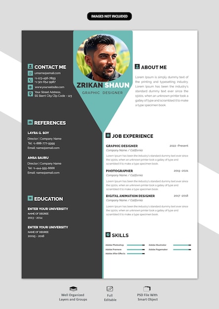 PSD portfolio or cv template