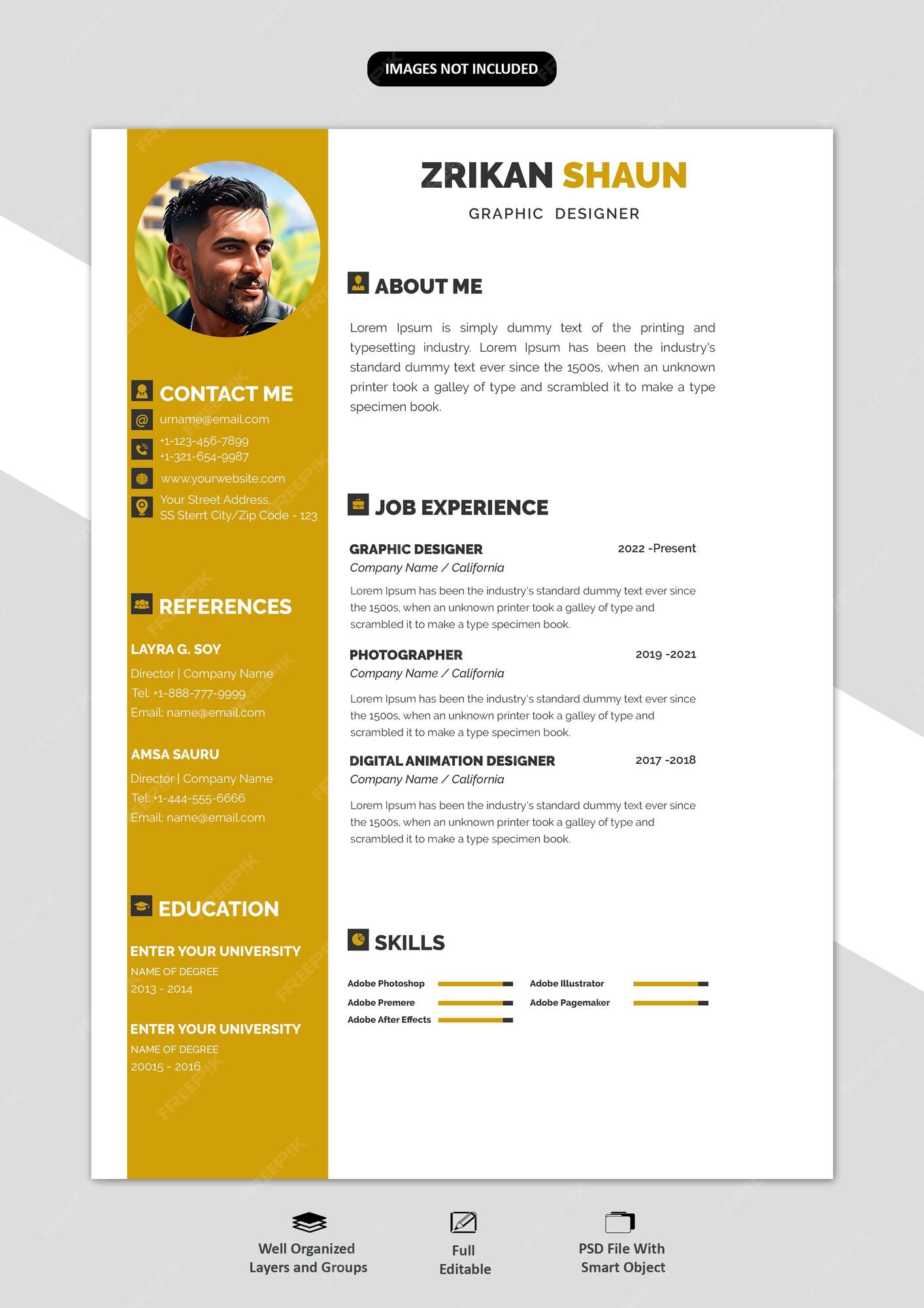 premium-psd-portfolio-or-cv-template