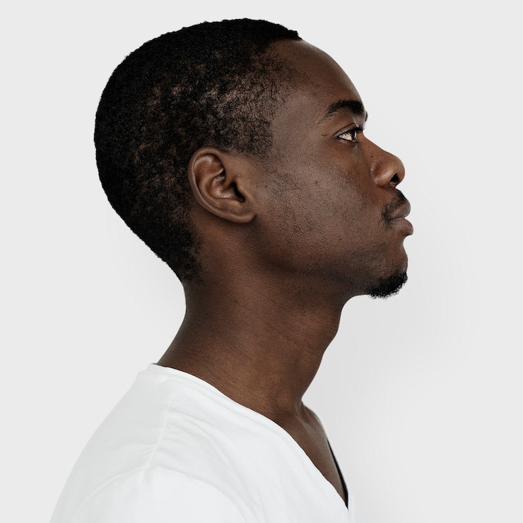PSD portrait of an african man