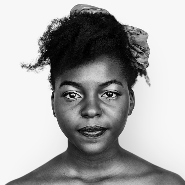 PSD portrait of an african woman