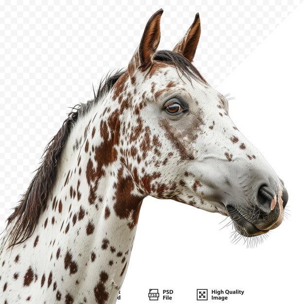 PSD portrait of an appaloosa horse