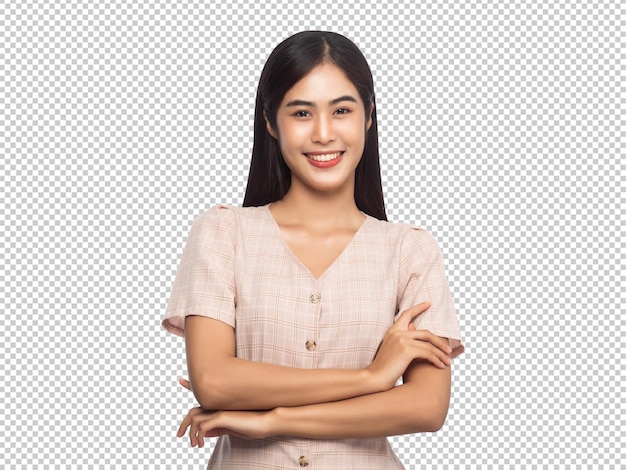 PSD portrait of beautiful young asian woman psd file