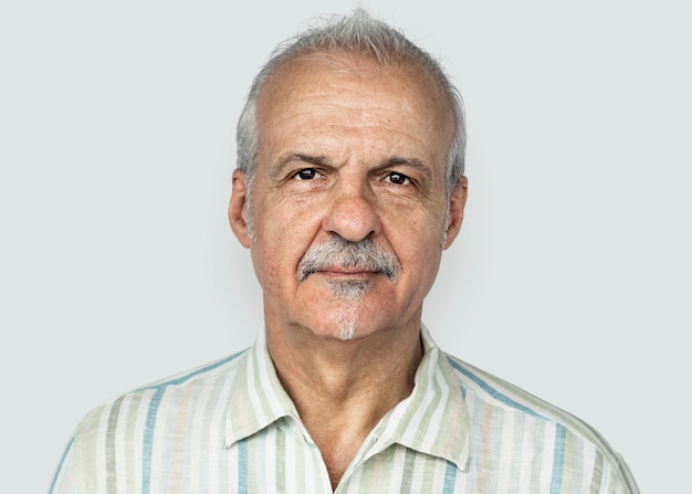 PSD portrait of a british elderly man