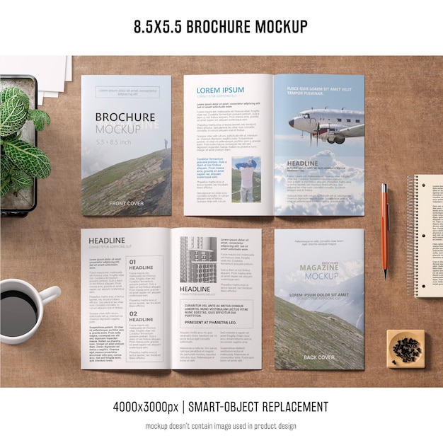  portrait brochure mockup