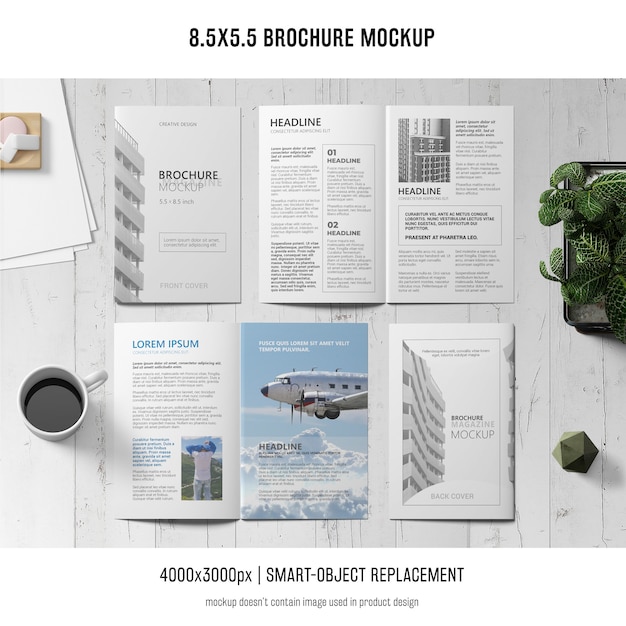  portrait brochure mockup