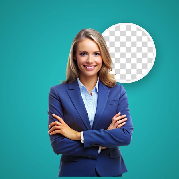 PSD portrait of businesswoman