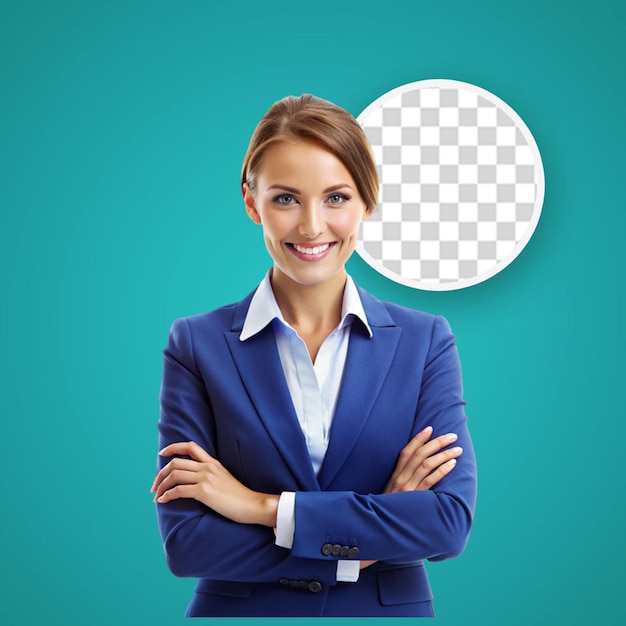 PSD portrait of businesswoman